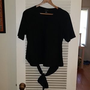 Club Monaco black top with tie back sz M